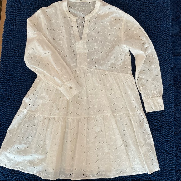 RAILS White Eyelet Long-Sleeve Peasant Dress-NWOT - Picture 10 of 15